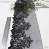 Tanglong Vintage Exquisito Hilo de Plata Bordado Floral de Malla Encaje Adorno para Dobladillo de Ropa Accesorios Material de Adorno de Encaje DIY