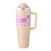 Taza Termo de Acero Inoxidable 304 Transfronteriza Gran Capacidad 40oz Asa Taza de Hielo Portátil para Coche Taza de Coche con Popote