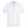 Ropa de Trabajo de Chef de Verano Manga Corta Estilo Delgado para Hombre Ropa de Trabajo para Catering, Hotel, Comedor, Guardería, Cocina, Panadería y Pastelería para Mujer