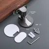 Succión de Puerta de Acero Inoxidable Montada en el Suelo Sin Taladro Tope de Puerta Antiviento Invisible Magnético Táctil de Puerta Tope de Puerta Antirrobo de Ingeniería