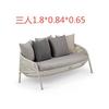 Muebles de exterior, sofá de ratán, mesa y silla, individual, informal, para balcón, silla de ratán, doble, para tres personas, para patio, jardín, mesa de centro combinada