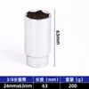 Venta al por mayor del fabricante Dado Hexagonal de 3/8", Dado Extendido de Múltiples Especificaciones para Reparación de Automóviles, Dado para Llave de Carraca Zhongfei con Espejo