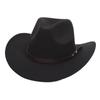 Sombrero de Copa Occidental Rizado de Estilo Británico Transfronterizo de AliExpress Sombrero de Jazz de Color Sólido que Combina con Todo Sombrero para el Sol
