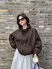 Jaqueta de Algodão Acolchoada com Capuz Estilo Coreano para Mulheres 2025 Inverno Novo Solta Slim Casual Curta Jaqueta de Algodão Moderna
