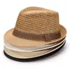 Sombrero de Nuevo Estilo para Hombres de Mediana Edad y Mayores, Sombrero para el Sol de Primavera y Verano, Sombrero Topper, Sombrero de Malla Transpirable de Paja para Abuelo, Sombrero de Sol