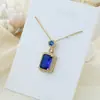 Colar de Aço Titânio Leve de Luxo para Mulheres, Não Desbota, Versátil, Pingente de Alto Padrão, Design Exclusivo, Corrente Simples para Clavícula, Exclusivamente para Vendas Transfronteiriças