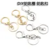 Material para Fazer Bijuterias Artesanais DIY Fecho Lagosta Prata Personalizado com Argola e Corrente Acessórios para Joias Chaveiro