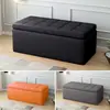 Banqueta Almacenamiento Rectangular para Tienda de Ropa, Banqueta de Descanso para Probador, Banqueta para Cambiar Zapatos en Zapatería, Banco Largo para Pie de Cama