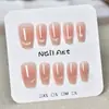 Armadura para Mano Nuevo Estilo Flor Ojo de Gato Color Nude Simple Combinable Blanco Fresco Rojo Libro Pegatina para Uñas