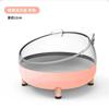 Baño para Hámster Inodoro Doble Uso Oso Dorado Especial Arena de Baño Lavabo para Baño Arena para Orina Antisalpicaduras Suministros para Baño Externo