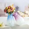 Vaso Europeu Casual, Vaso Hidropônico de Vidro para Mesa, Decoração de Sala de Estar, Ornamentos Criativos de Vaso para Flores Secas