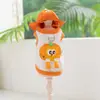 Nuevo Chaleco para Mascotas Primavera y Verano con Estampado de Frutas, con Capucha, Transpirable, Protector Solar, Ropa de Dos Patas para Gatos y Perros