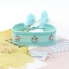 Pulseira de tecido trançado com rebite de estrela de cinco pontas em liga de prata para joias transfronteiriças, pulseira de pulso com franja de estrela de personalidade