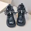 Botas Martin macias para meninas, nova coleção primavera/outono 2026, botas de couro confortáveis e com forro quente para crianças, botas de princesa estilo retrô para meninas mais velhas