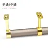 Tubo de 25 rondas asiento de brida para barra de ropa barra de ropa redonda soporte de ropa de aleación colgante en forma de L pasante por el medio esquina colgante accesorios de armario