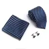 AliExpress EBAY 7.5cm corbata de negocios set de corbata para hombre boda corbata de poliéster caja de regalo fabricantes