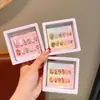 Novos Adesivos de Unha Vestíveis de Desenho Animado para Crianças com Cola em Gel, Adesivos de Nail Art Removíveis para Alunos do Ensino Fundamental, Adesivos de Unha de Presente para Meninas