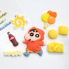 Impermeable con combinación de dibujos animados, crayón pequeño, nuevo, de PVC suave, funda para teléfono móvil, accesorios DIY, hebilla creativa para zapatos con agujeros, decoración