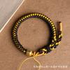 2024 Año del Dragón estilo étnico nuevo negro Cuerda escama de Dragón Dorado tejida a mano pulsera de cuerda roja para año de nacimiento para hombres y mujeres