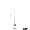 Colher de Cuia de Aço Inoxidável com Cabo Longo 32cm Colher Pontiaguda para Gelo Colher para Misturar Temperos Colher de Bar Colher para Óleo Aço Inoxidável 410