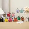 Bolsa Pingente Cesta de Legumes Mini H's Couro de Alta Qualidade Pingente de Chaveiro de Carro Fone de Ouvido Fofo Criativo