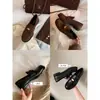 Mocasines Suaves de Piel Genuina con Estilo Vintage para Mujer, con Punta Redonda Inspirada en Londres