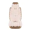 Almofada de assento de carro Douyin, tapete de carro de pelúcia de pelo de coelho de inverno, veludo bolha, quente, unissex, almofada de assento universal para cinco lugares, dropshipping disponível