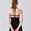 Colete de Yoga Feminino Estilo Coreano Costas Bonitas Cor Contrastante Bojo Fixo Absorvente de Suor Secagem Rápida Sutiã Esportivo Fitness Sutiã de Treinamento de Dança