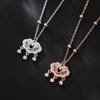 Collar Candado Ruyi de Plata Esterlina S925 Jin Hongyu para Mujer Tendencia Nacional Nuevo Chinoiserie Colgante Candado de Seguridad Nuevo Estilo Nacional Cadena Clavícula