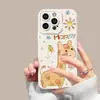 Funda de Teléfono con Diseño de Ciervo en Óleo Adecuada para Apple 17 Pro Max, iPhone 16 Pro, Estilo Europeo y Americano, Linda para 15, Nicho para 14/13