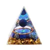Explosões de Origem Amazonense Transfronteiriças Pirâmide de Pedrinhas de Cristal Artesanato de Gotejamento com Cola de Resina Doméstica Ornamentos de Mesa