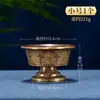Cuenco de agua de cobre de aldea de Xizang con ocho símbolos auspiciosos, taza de agua tallada de Nepal, copa de vino de mesa para interiores, artículo de decoración para el hogar