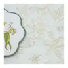 Tela Bordada Tridimensional, Tela de Malla para Hanfu Diy, Accesorios para Cheongsam, Tela Bordada