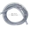 Pistola de Agua de Litio de 8 mm Manguera Absorbente de PVC con Cable de Acero Bomba de Agua de Litio Manguera Absorbente Transparente con Cable de Acero de 12 mm