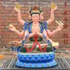 1m Estátua de Doom Yuanjun Doujin Minjun Resina Fibra de Vidro Estátua de Buda Adoração ao Templo 1,46m 1,8m