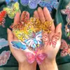 Paquete de pegatinas de día hermoso Serie Mariposa de Cristal joyería de mariposa cuenta manual pegatinas decorativas DIY 30 piezas 6 estilos
