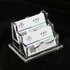 Caja acrílica para tarjetas de presentación de escritorio de plástico para exposición mostrador especial caja para tarjetas caja de almacenamiento multicapa estante para tarjetas de presentación al por mayor