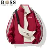 Explosiones Transfronterizas Moda Masculina Cuello Chaqueta de Doble Cara 2025 Primavera y Otoño Nueva Marca de Moda Top Juvenil Versátil