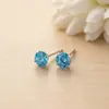 Aretes redondos de plata pura 999 para mujer, aretes de lujo ligero de alta gama, aretes de plata pura estilo dopamina dulces y delicados al por mayor