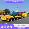 Fabricante de Ventas de Comercio Exterior y Transporte de Maquinaria Pesada Dirección Hidráulica Cuello de Cisne Elevación Descenso Plataforma Semirremolque Remolque