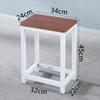 R* Taburete Cuadrado Simple Taburete de Comedor Silla de Entrenamiento para Mesa de Comedor en Casa Taburete de Hierro de Madera Taburete de Color Elevación Adulto Taburete de Taller de Fábrica
