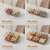 Caja de Dulces de Lujo Ligero Hogar Sala de Estar Plato para Frutos Secos Ins Plato de Frutas para Snacks de Alto Valor con Bandeja y Tapa
