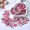 3-5mm Pedras Naturais Roxas Rosa Brancas Amarelas Verdes Cascalho de Cristal Pedra Desmagnetizante Ágata Fluorita Pedra do Olho de Tigre Partículas Polidas