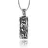 Collar con colgante de mantra de seis palabras, joyería de acero de titanio, para hombre, colgante religioso de mantra Daming de seis palabras SP538