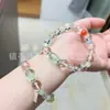 Pulsera de Cristal Natural con Múltiples Piedras Preciosas Pulsera de una Sola Perla de Dopamina de Amatista Pulsera de Cristal Blanco Collar de Lujo Ligero con Múltiples Piedras Preciosas