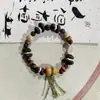 Pulseiras Feitas à Mão com Grãos de Café Reais para Mulheres, Pulseiras Fofas de Desenho Animado, Personalidade Simples, Joias de Mão Criativas Únicas Atacado