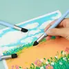 Pluma Borradora para Pasteles al Óleo, Pluma para Difuminar Detalles, Pluma para Mezclar y Manchar Colores, Pluma con Esponja para Pintura Detallada