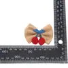 Lazo de Cereza Tejido de Dibujos Animados Lazo de Tela de Color Sólido Lazo DIY Accesorios para Ropa Infantil Accesorios para el Cabello Lazo