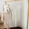 2026 Nuevo Chal con Borlas, Chal Tejido Hueco de Color Sólido, Bufanda Triangular de Lana, Chal Liso a la Moda para Mujer