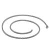 Collar de moda para hombre AliExpress acero inoxidable cadena azul accesorios de joyería DIY acero de titanio cadena quilla europea y americana al por mayor
